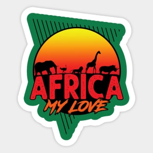 Africa My Love Sticker